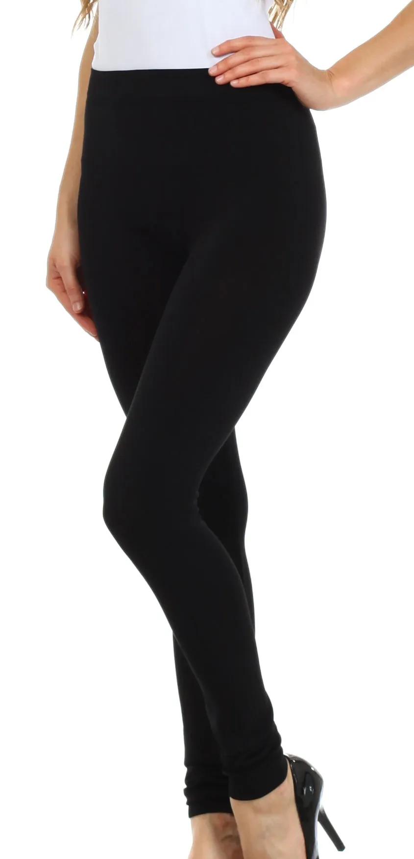 Sakkas Basics Solid Color Leggings