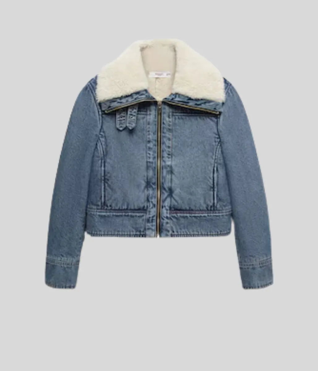 Shearling Denim Jacket