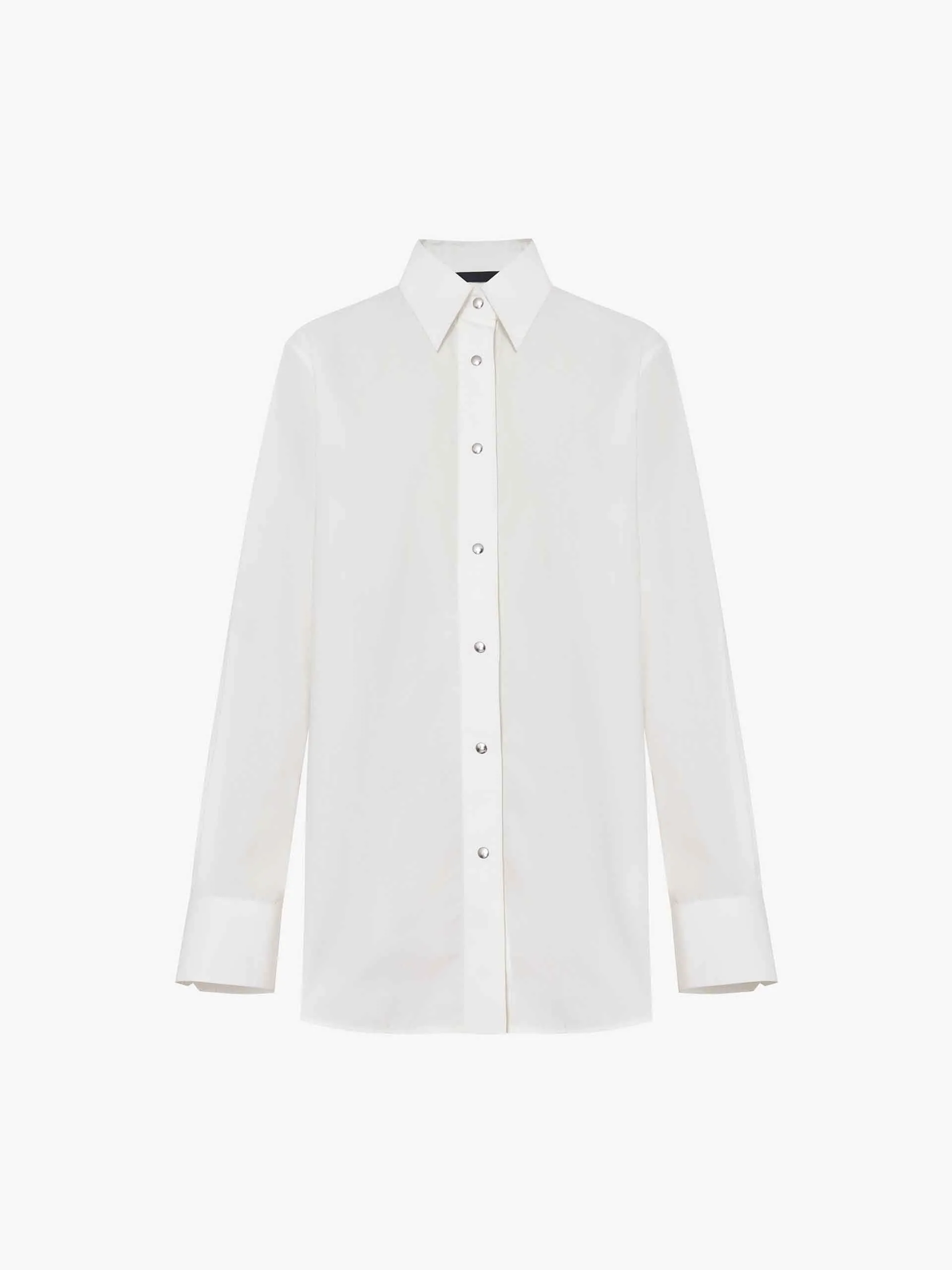 Snap Button Cotton Shirt