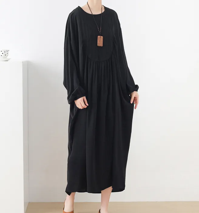 Spring Loose Dresses Casual Women Dresses Bat Sleeve AMT97213