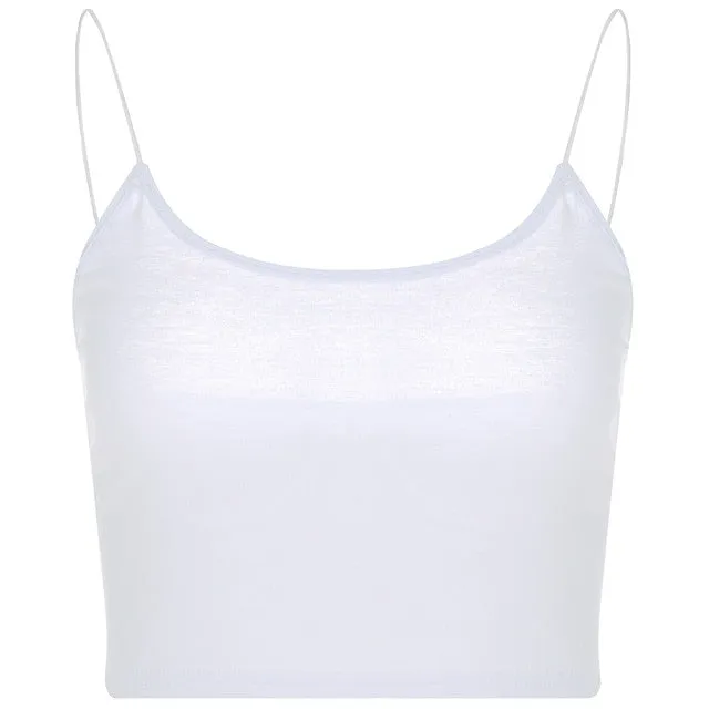 Summer Women Tank Tops Clothing Sleeveless Sexy Fitness Activewear Skinny Slim Bralette Crop Top Streetwear