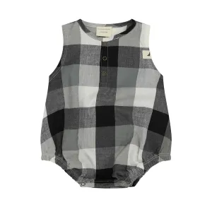 Turtledove London Check Woven Bubble Romper