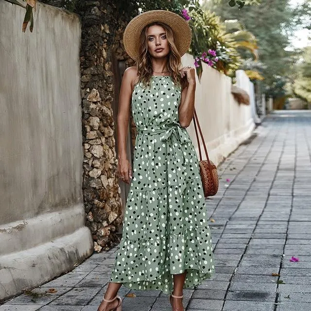 Vacation Style Summer Sleeveless Dress