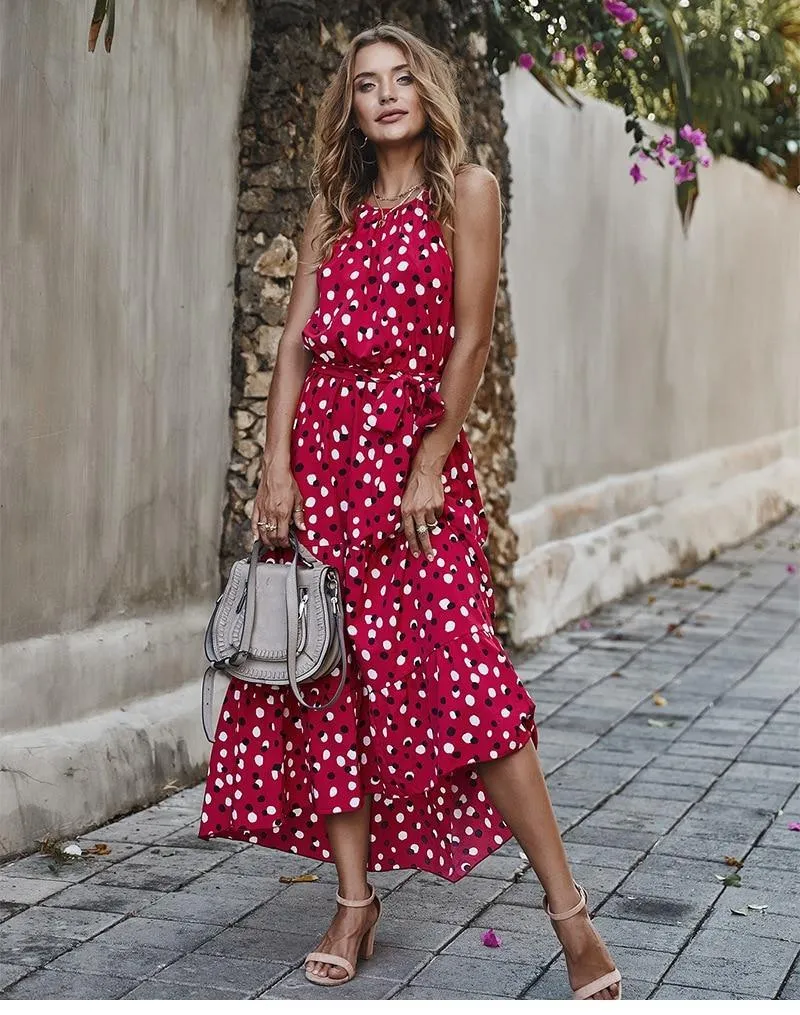 Vacation Style Summer Sleeveless Dress