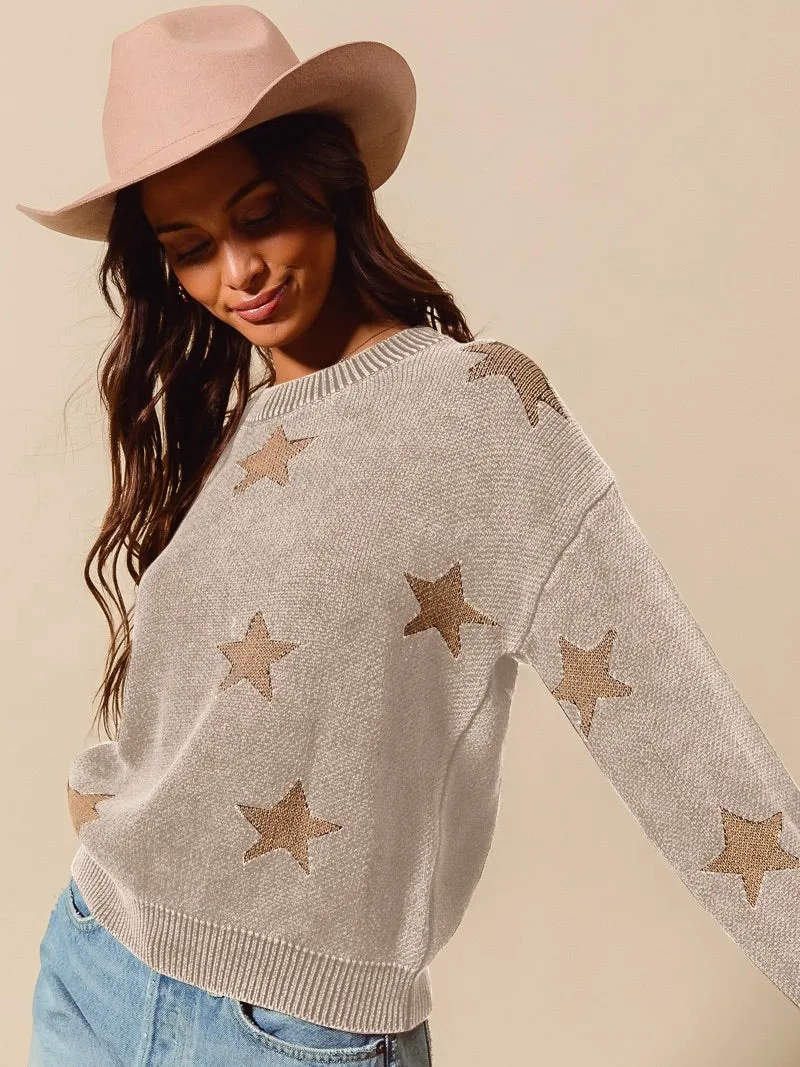 Vintage Washed Star Sweater