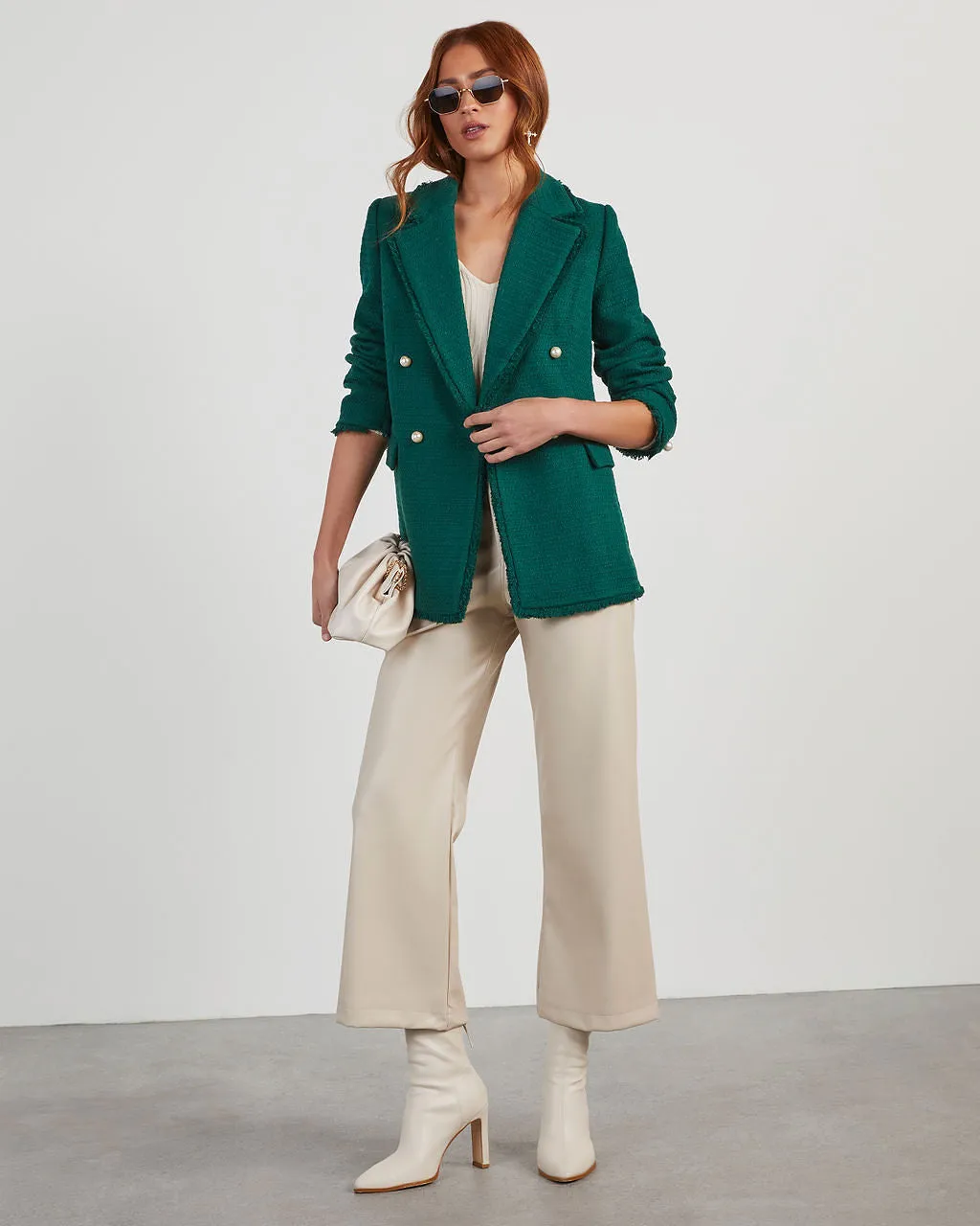 Workwear Icon Frayed Trim Blazer